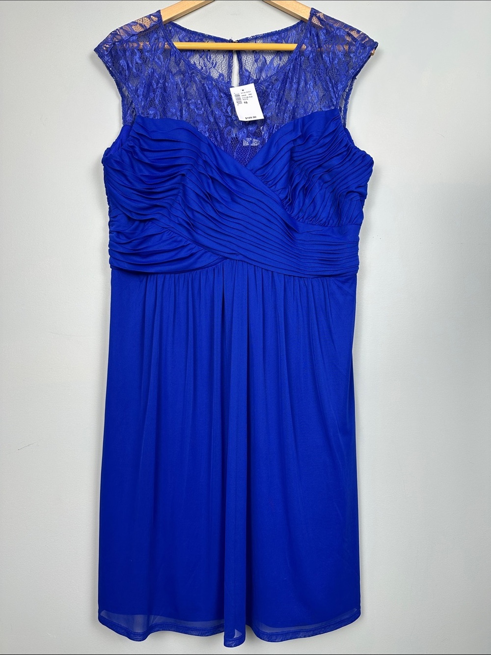 Ricki’s $109 NWT Cobalt blue pleated dress for formal event wedding guest event